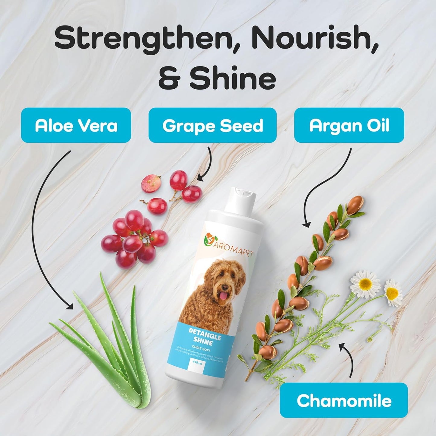 Sensitive Care -Tangle-Free-Silky Shine Softening and detangling Shampoo, Delicate Coat Clean & Odor Control Shampoo – Advanced Shine Formula for Dogs (Doodle & Poodle, 16 Fluid Ounces)