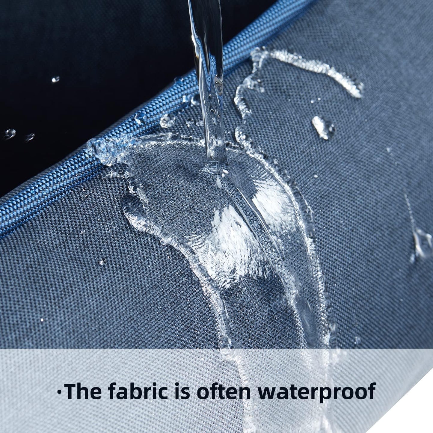 Orthopedic Dog Beds for Medium Dogs, Durable Egg Crate Foam Sofa Dog Bed wit Washable Removable Cover,Waterproof Lining,Pet Bed for Large Dogs (Navy Blue, 31.5" L x 25.2" W x 7" Th)