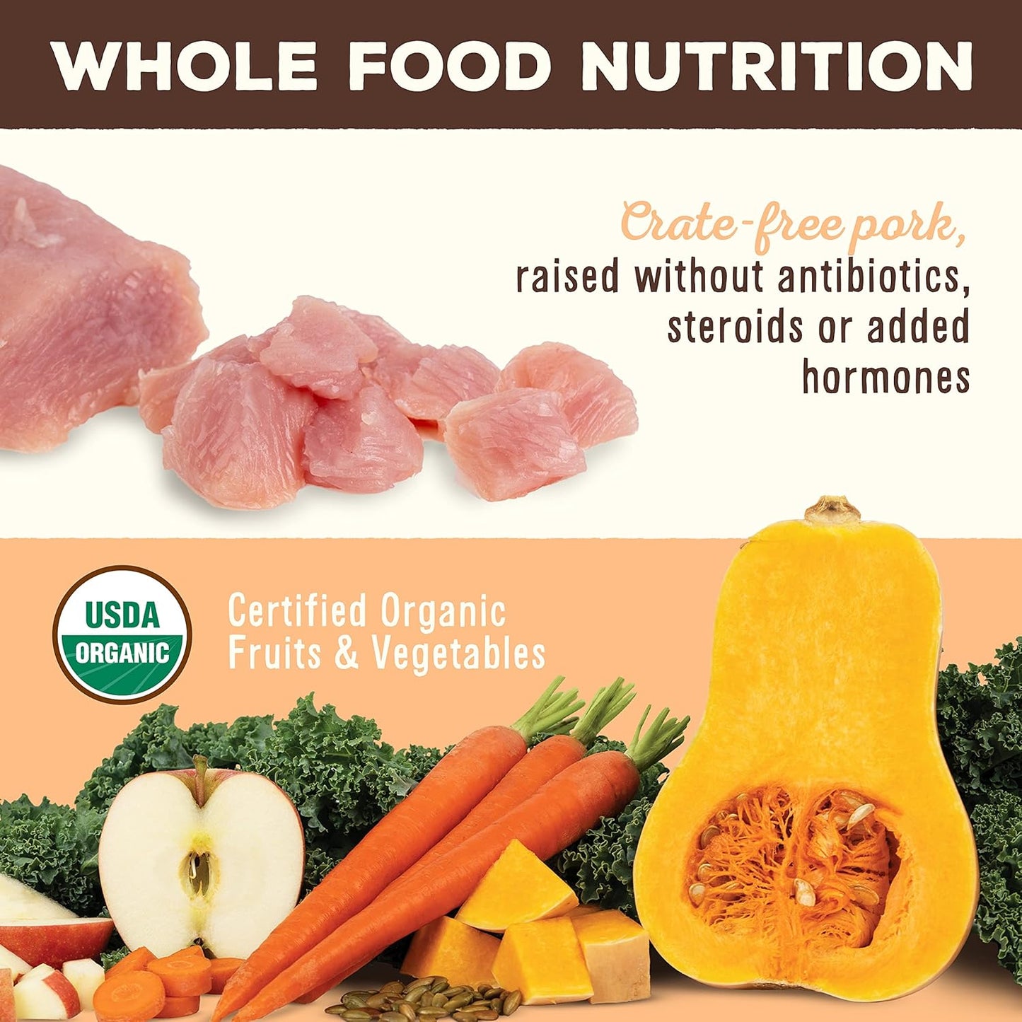 Primal Freeze Dried Dog Food, Pronto Mini Nuggets, Pork; Scoop & Serve, Complete & Balanced Meal; Also Use As Topper or Treat; Premium, Healthy, Grain Free, High Protein Raw Dog Food (25 oz, 2-Pack)