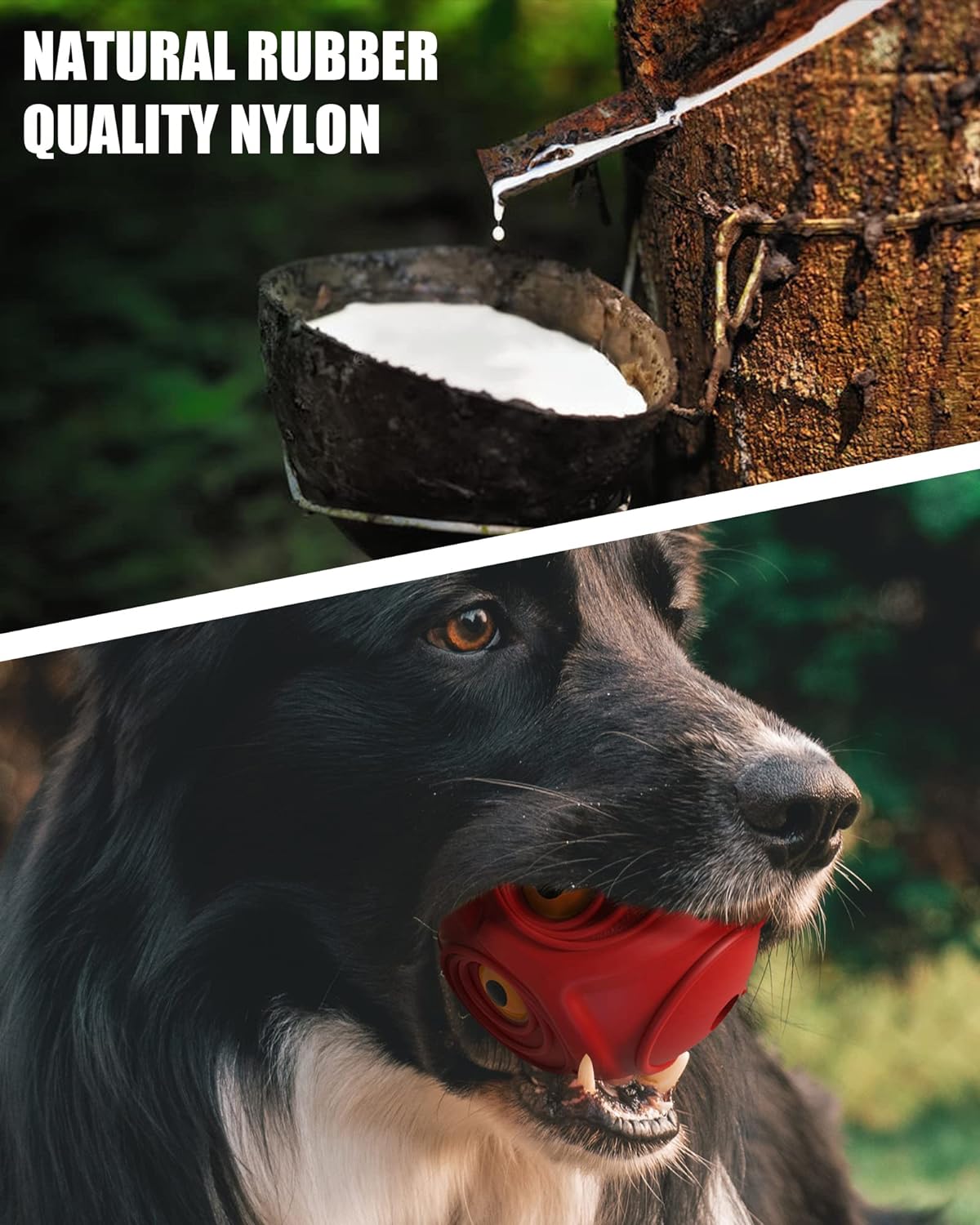 Giggle Ball for Dogs Interactive Dog Toys for Pet Ball Medium Large Dogs Gift for Dog Natural Rubber Cute Owl Hoot (Red Owl)