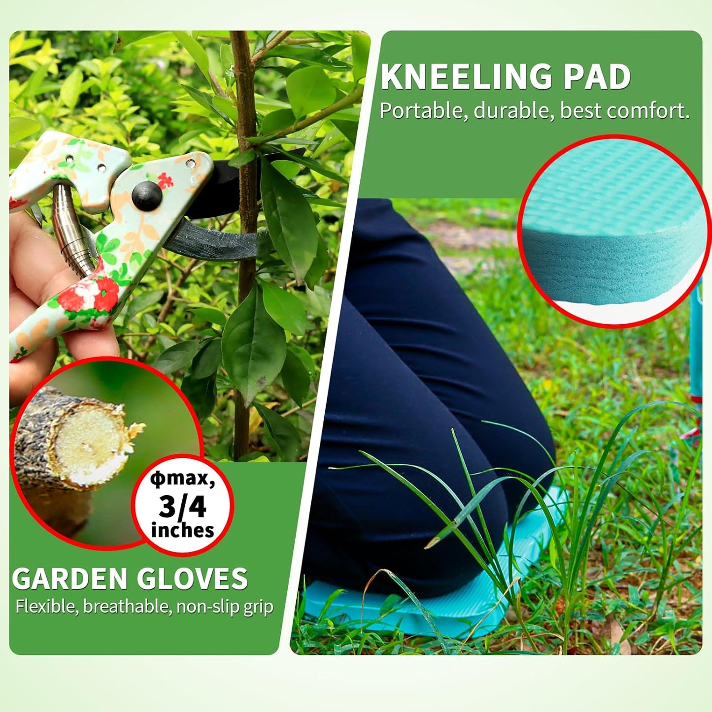 Garden Tools Set WANCHI 10 Piece Heavy Duty Floral Garden Tool Set Gardening Gifts for Women Men Birthday Rust-Proof Aluminum Garden Hand Tools Gardening Kit with Tote Bag Apron Glove