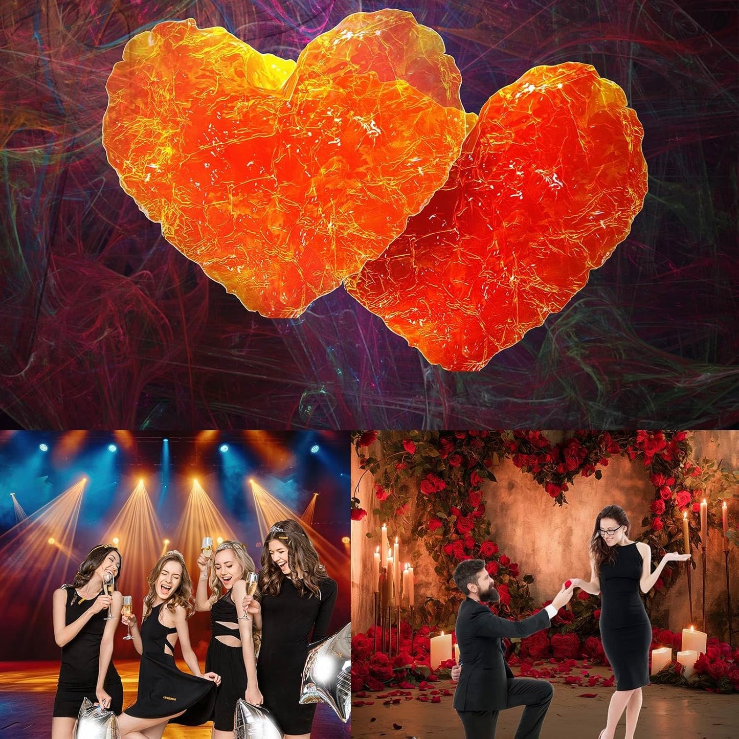 Flower Aquarium Background Modern Style Bluebell Blooming Flower Floral Design Terrarium Background Mysterious Elegant Glowing Fantasy Flower Fish Tank Backdrop Poster Decorations Vinyl 24x16in