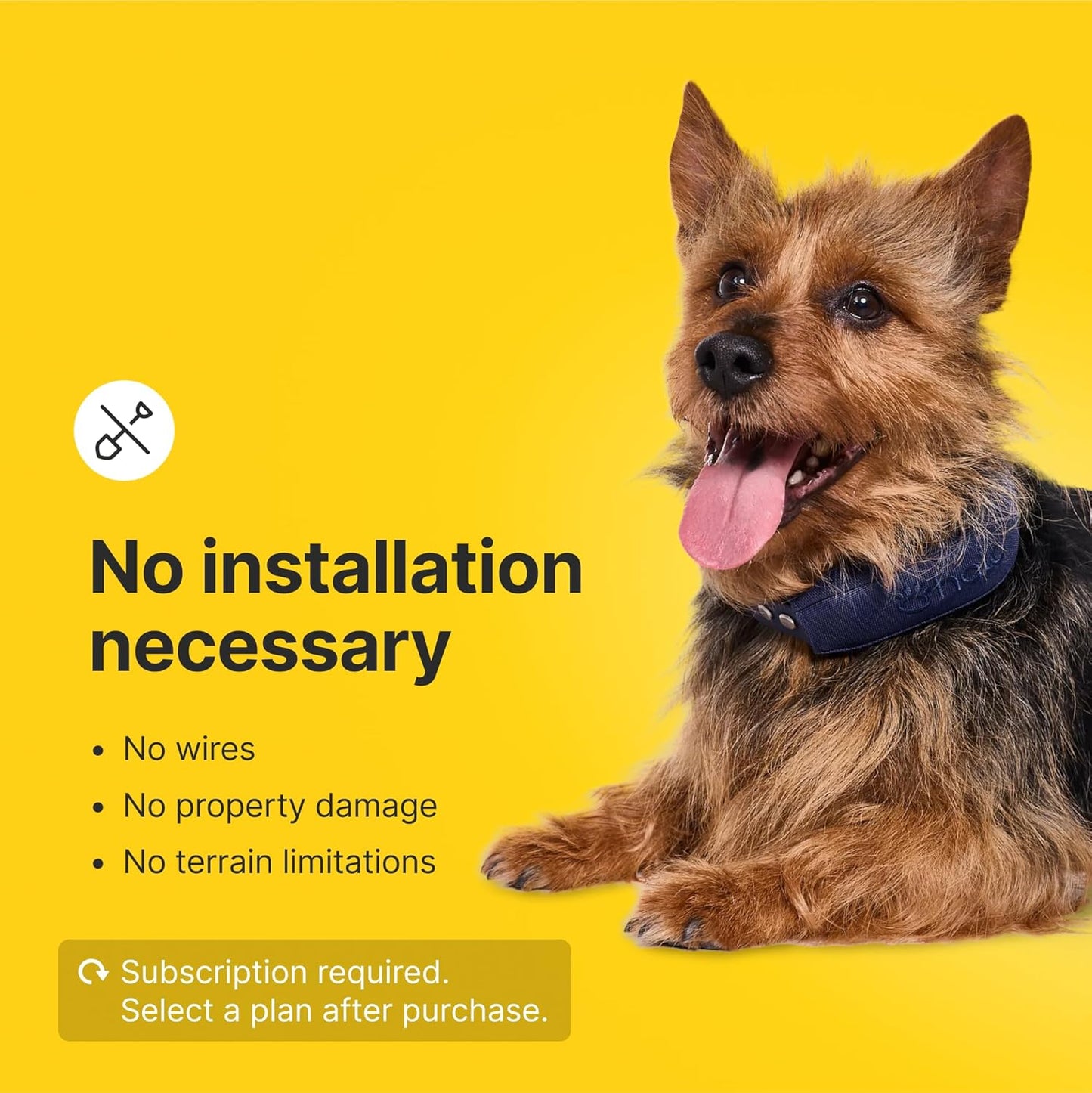 Halo Collar 4, All New GPS Wireless Dog Fence & Dog Training Collar with GPS Tracker, Subscription Required, Waterproof, One Size, Sunburst