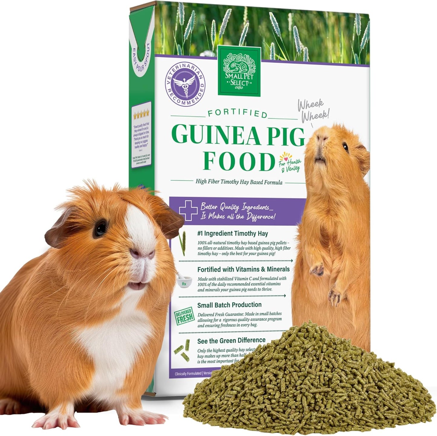Small Pet Select Guinea Pig Food Pellets, 10 Lb.