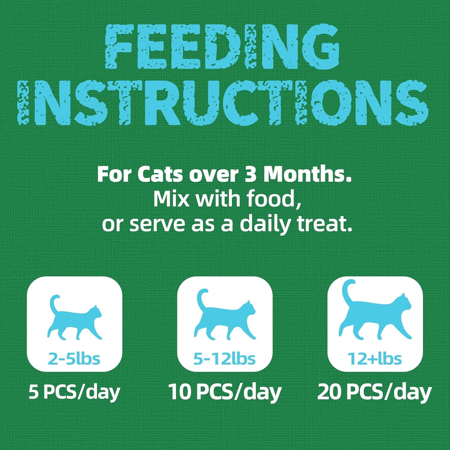 Just Try 16 OZ Kale & Spinach Cat Treats for Indoor Cats, Gluten Free, Low-Calorie Healthy Cat Snacks, Plant-Based Fiber-Rich Natural Chicken Flavor Training Treats