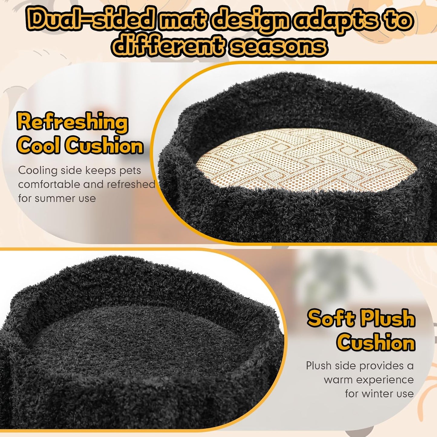 Luxury Cat Tree Tower for Indoor Cats,88.6" Tall Cat Tree,Multi-Level Furniture Activity Center with Scratching Posts Stand House Condo Funny Toys Kittens Pet Play House, Purple