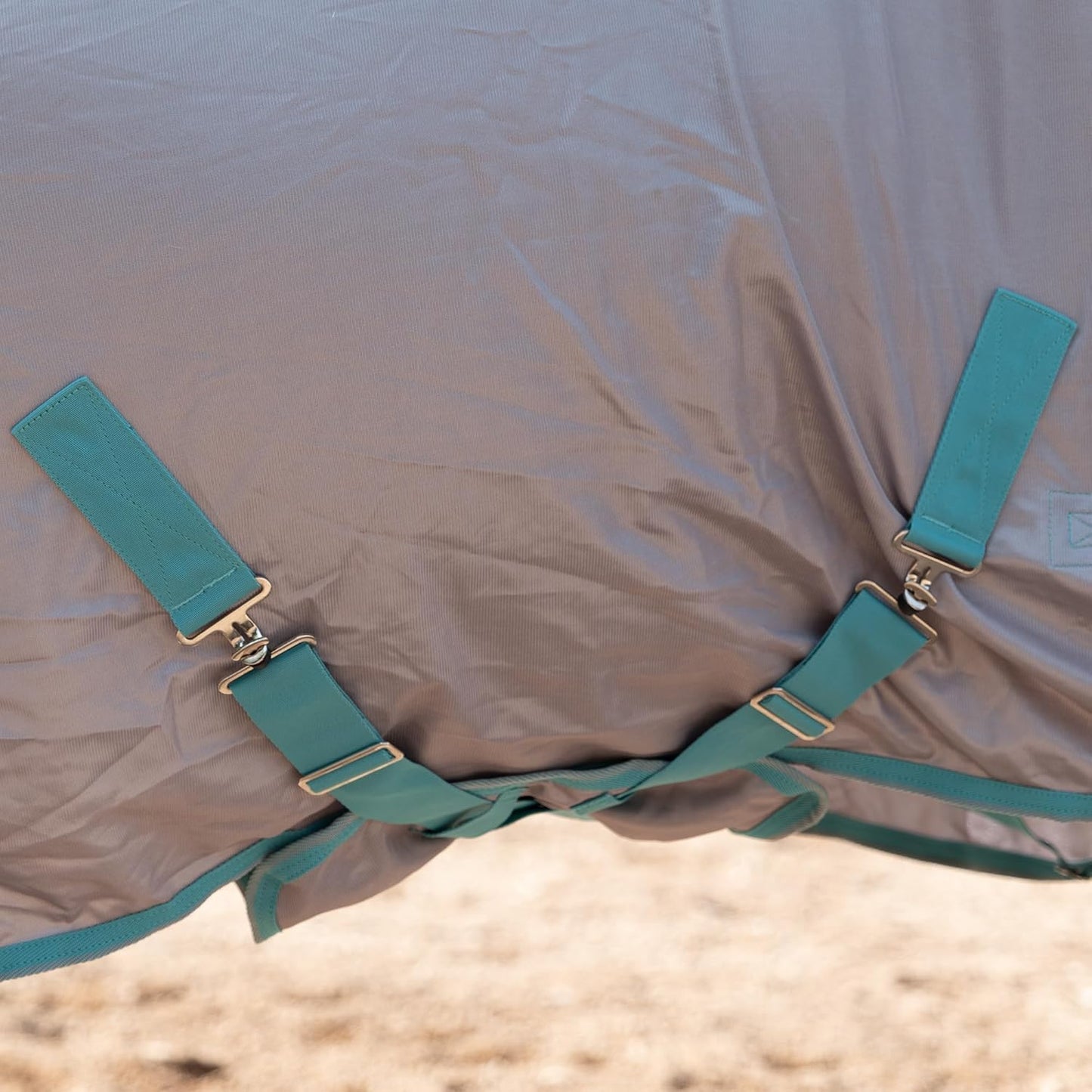 Horse Fly Sheet with Detachable Neck Cover & Belly Wrap, Adjustable Fly Sheet for Horses, Ventilated Airflow Mesh Equine Cooling Summer Flysheet Grey 84