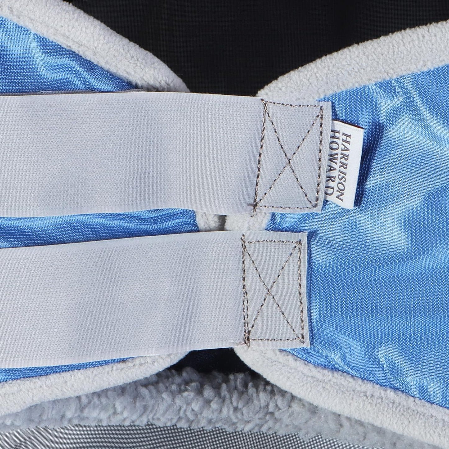 Harrison Howard CareMaster Pro Luminous Horse Fly Mask Large Eye Space Standard with Ears UV Protection for Horse Royal Blue M Cob