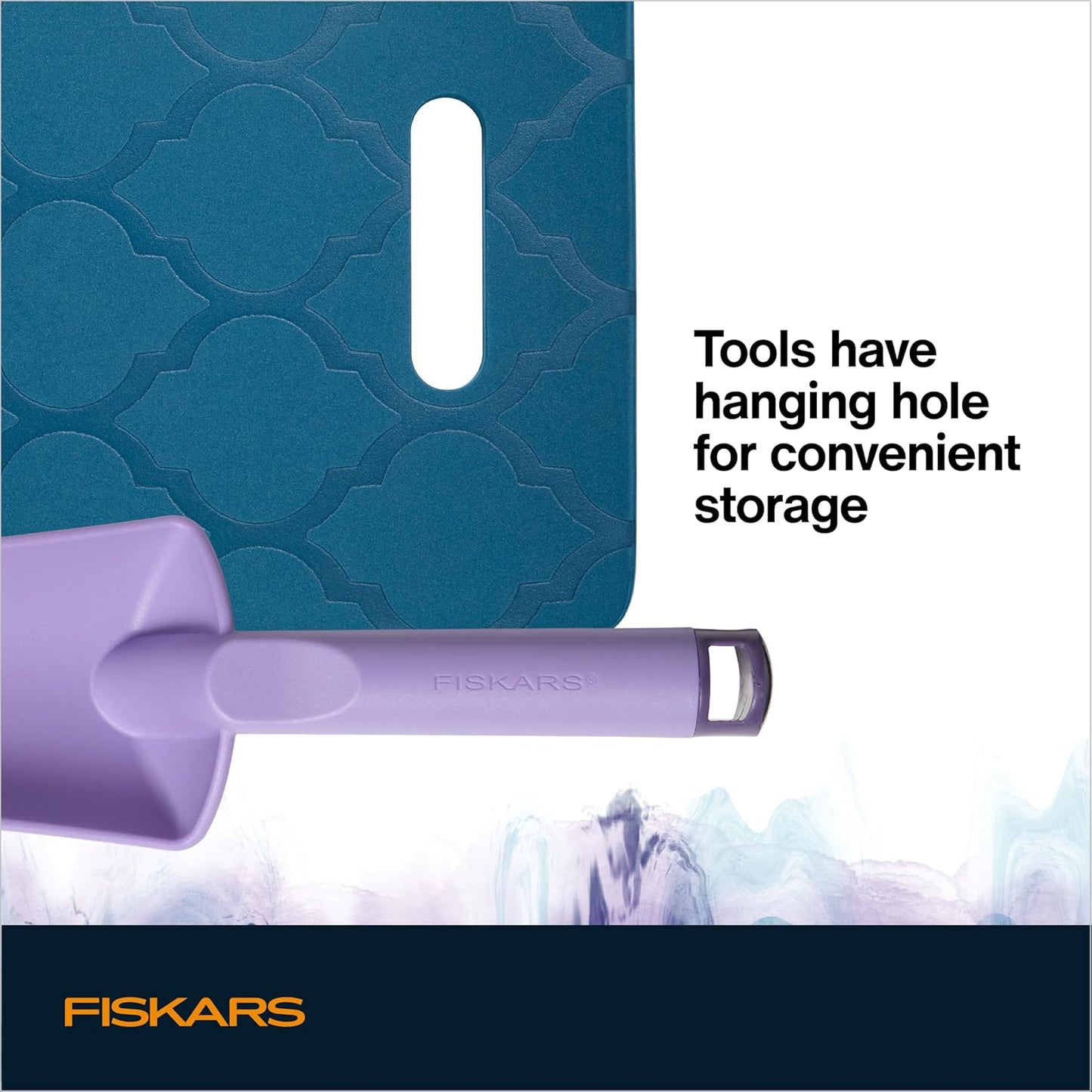 Fiskars Knee Pad, Trowel, and Cultivator Set, Explore Collection