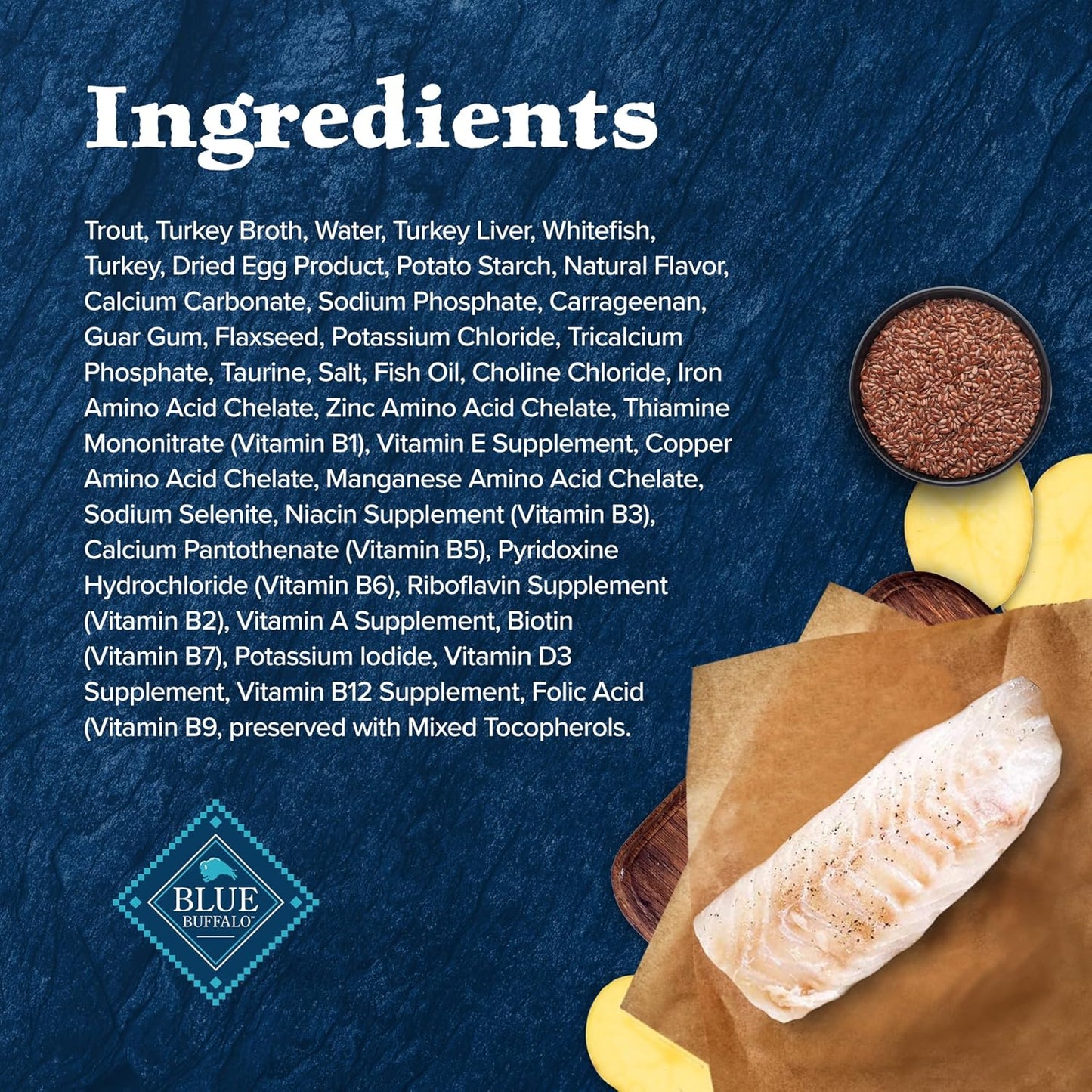 Blue Buffalo Wilderness Rocky Mountain Recipe Natural High Protein Wet Food for Adult Cats, Trout in Tasty Gravy, 5.5-oz cans, Pack of 24