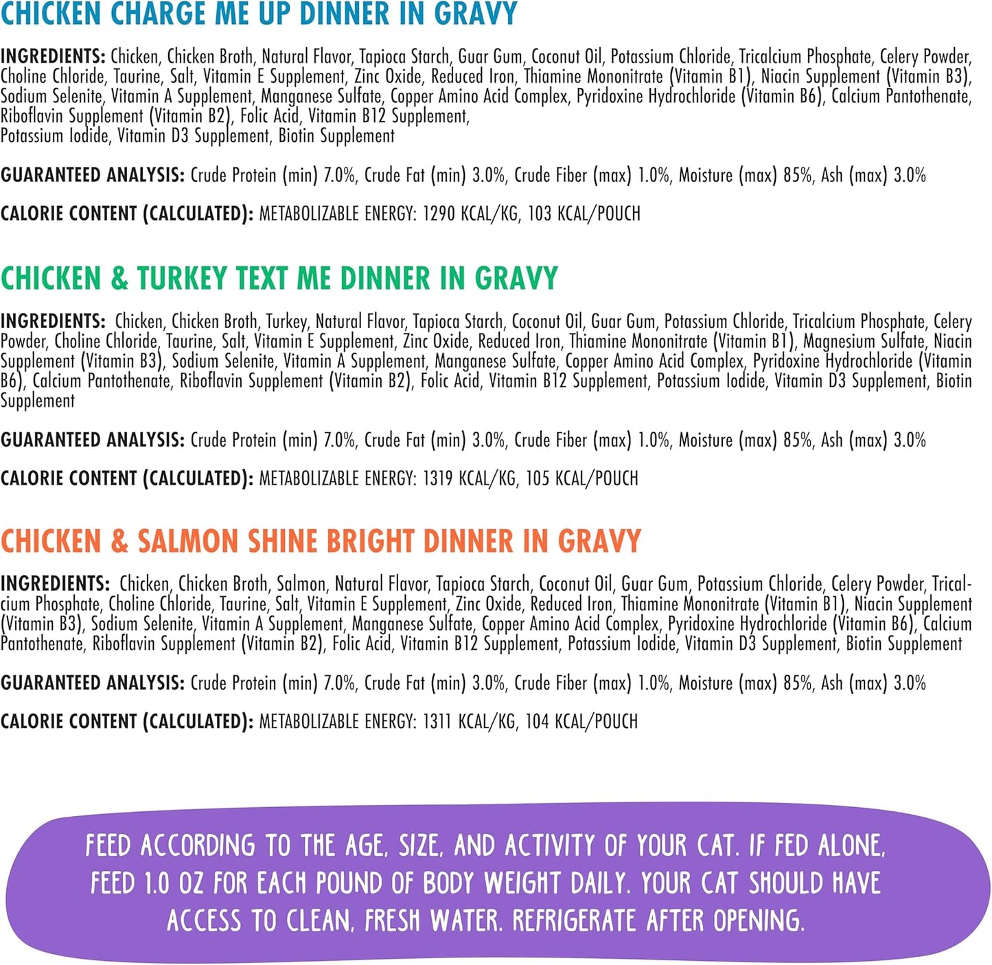 Weruva B.F.F. OMG - Best Feline Friend Oh My Gravy!, Yippy Ki Yay Yellows! Variety Pack, 2.8oz Pouch (Pack of 12)