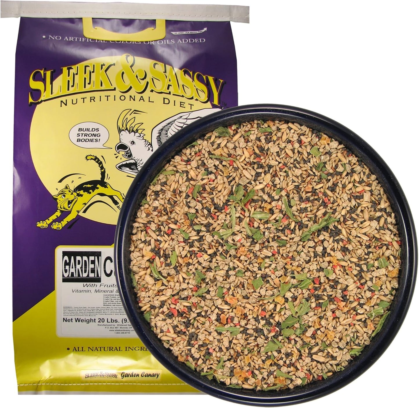 SLEEK & SASSY Garden Canary Bird Food (20 lbs.)