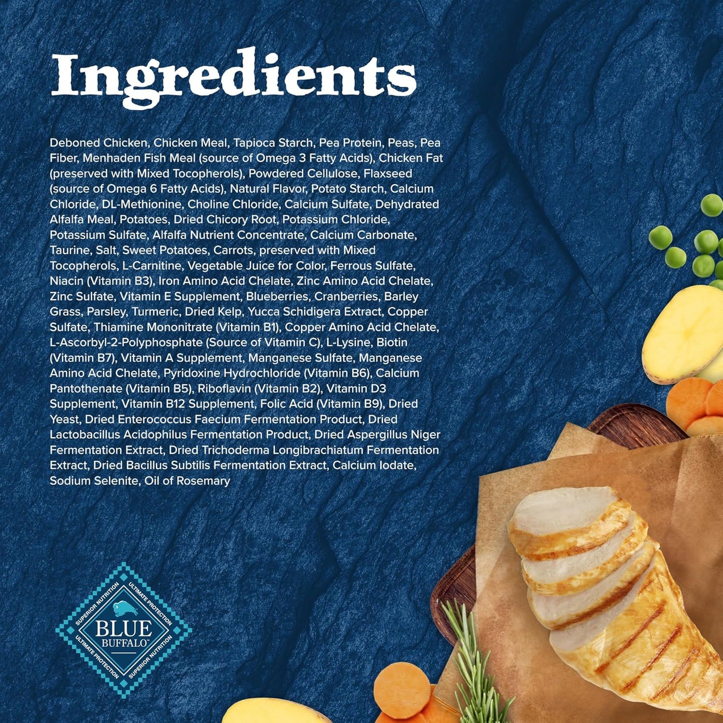 Blue Buffalo Wilderness High-Protein, Grain-Free Natural Dry Food for Adult Cats, Weight Control, Chicken, 11-lb Bag