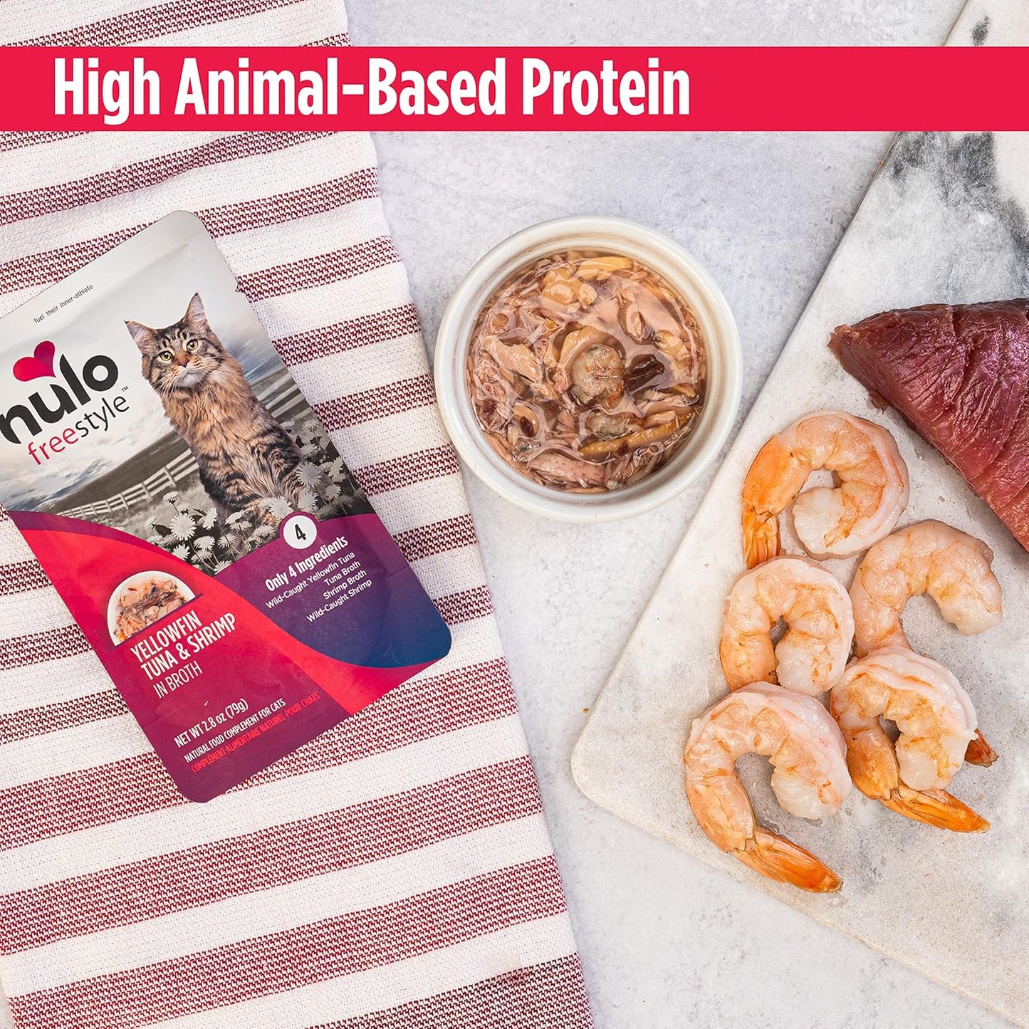 Nulo Freestyle Cat & Kitten Wet Cat Food Pouch, Premium All Natural Grain-Free Soft Cat Food Topper with Amino Acids for Heart Health and High Animal-Based Protein